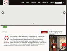 Tablet Screenshot of cde.org.za